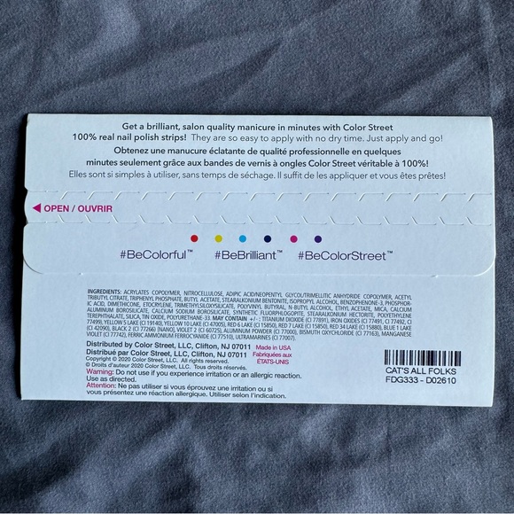 *Retired* Color Street: Cat’s All Folks | Halloween Purple Glitter Black Sparkle - Picture 4 of 13